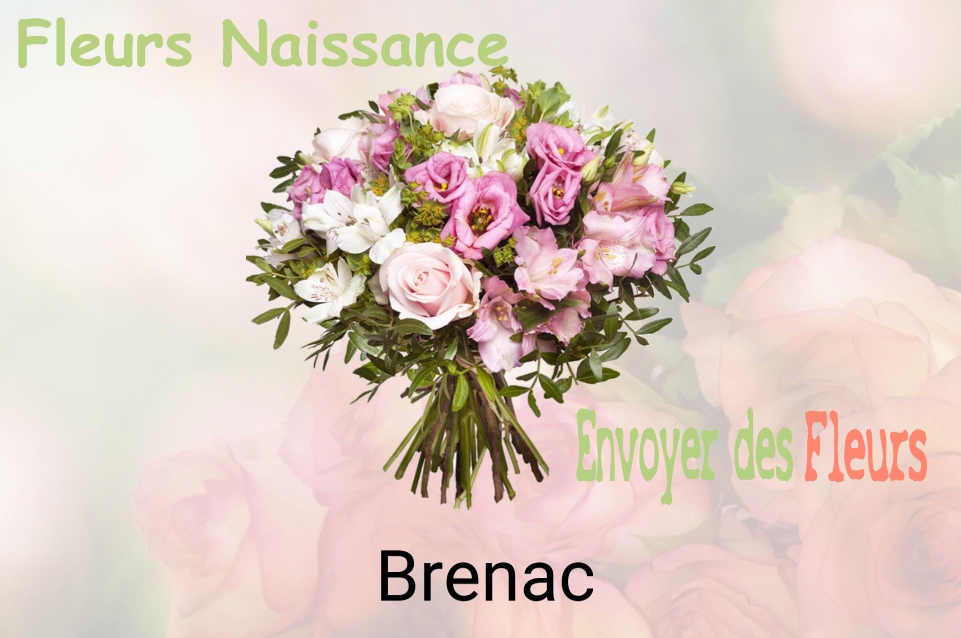 Bouquet de fleurs de naissance livré à Brenac